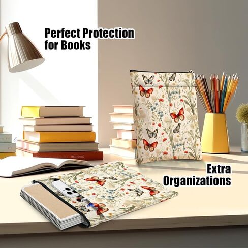 غلاف الكتاب لمحبي الكتب، ملحقات الكتب، هدايا الكتب، هدايا الصداقة، هدايا عيد الميلاد للنساء والفتيات، المعلمات، حقيبة الكتب الجمالية، حامي الكتاب، غابة كلاسيكية in Kuwait