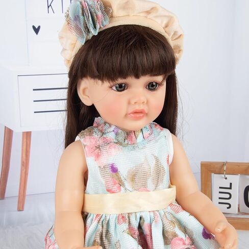 تولد من جديد ملابس دمى الطفل ل 20-22 بوصة فتاة الدمى 4 قطع مجموعة تولد من جديد ملابس دمى تنورة الأميرة دعوى تصميم زهرة in Kuwait