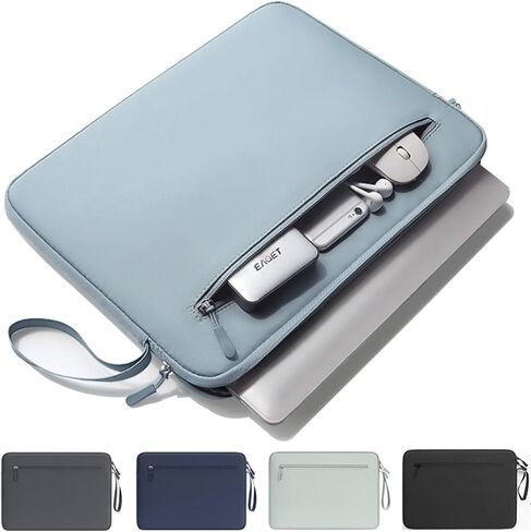 15 inch Laptop Sleeve, Durable Shockproof Protective Computer Carrying Cover with Front Pocket, Compatible with MacBook Air 15 inch,Dell XPS 15,HP Stream 14 (Darkgrey) in Saudi Arabia