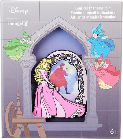 Loungefly Disney Sleeping Beauty Lenticular Princess Series 3" Collector Box Pin in Saudi Arabia