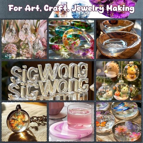 Epoxy Resin 1 Gallon - Crystal Clear Epoxy Resin Kit, No Yellowing No Bubble Easy to Mix 1:1 Ratio Art Resin Casting Resin for Art Crafts, Jewelry Making, River Tables, Wood & Resin Molds in Saudi Arabia