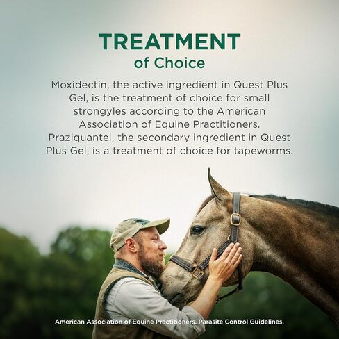 Quest Plus (moxidectin/praziquantel) Gel Dewormer for Horses, 0.5 oz in Saudi Arabia