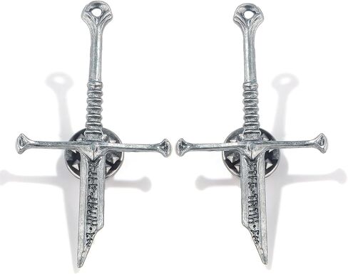 2PC LOTR Narsil Broken Sword pins - The Lord of the Rings - Good Luck Sword Pins for Women Men Friends in Kuwait