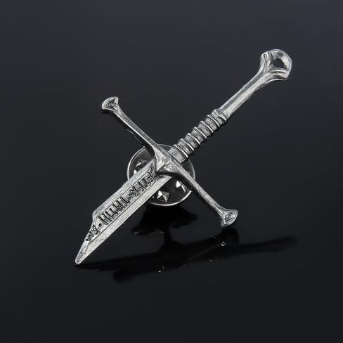 2PC LOTR Narsil Broken Sword pins - The Lord of the Rings - Good Luck Sword Pins for Women Men Friends in Kuwait