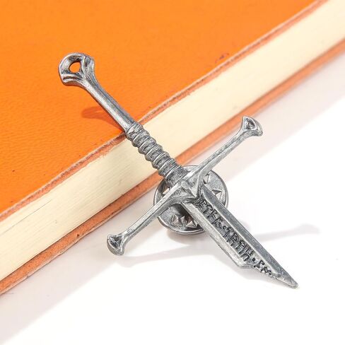 2PC LOTR Narsil Broken Sword pins - The Lord of the Rings - Good Luck Sword Pins for Women Men Friends in Kuwait