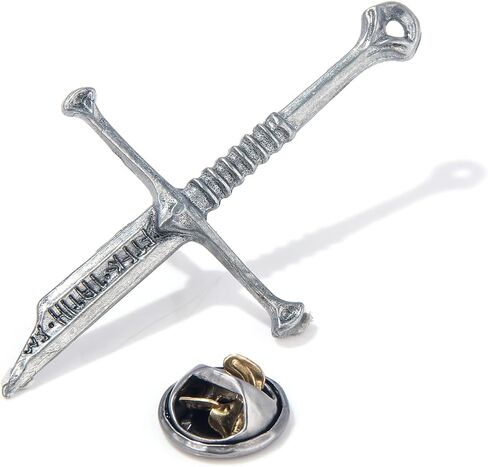 2PC LOTR Narsil Broken Sword pins - The Lord of the Rings - Good Luck Sword Pins for Women Men Friends in Kuwait