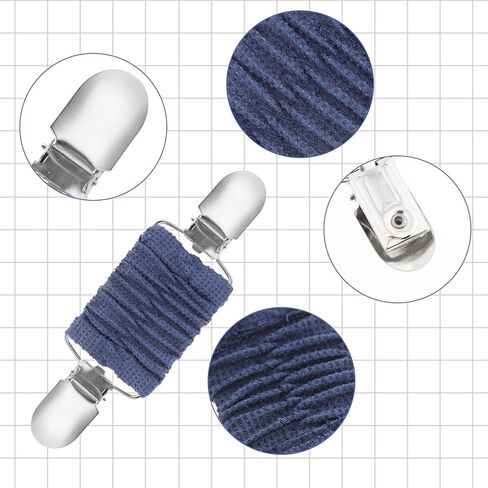 5 Pcs Elastic Dress Clips Back Cinch Set Sweater Clips Vintage Elastic Shawl Cardigan Collar Clips Clothing Cinch Clip Waist Cincher Clip for Women Adjuster Clip for Sweater Shawl Retro Cardigan in Saudi Arabia