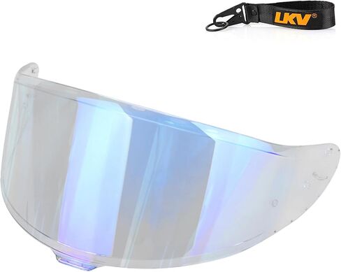 LKV Motorcycle Helmet Visor Replacement RF-1400 Face Shield UV Protection for RF 1400 CWR-F2 NXR2 Z8 (Chrome Silver) in Saudi Arabia