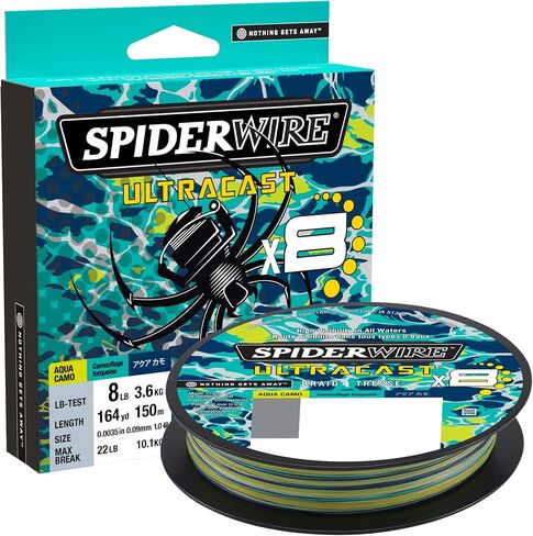 Spiderwire Ultracast Fishing Braid Aqua Camo | 100 lb Test - 220 Yards in Saudi Arabia