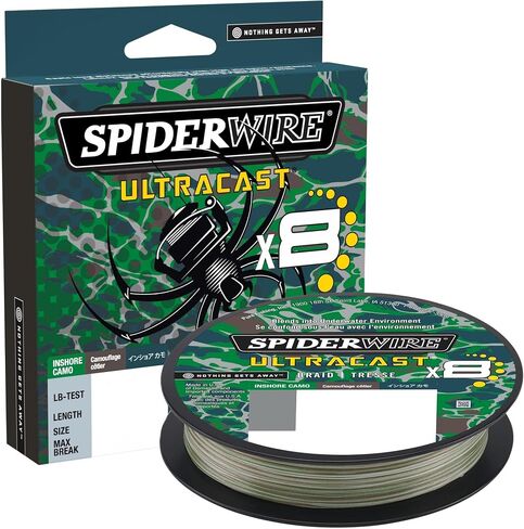 Spiderwire Ultracast Fishing Braid Aqua Camo | 100 lb Test - 220 Yards in Saudi Arabia