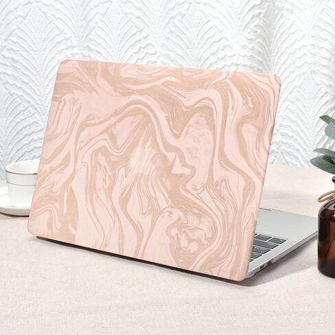 Seorsok Compatible with MacBook Pro 13 inch Case M2 2023,2022,2021-2016 A2338 M1 A2251 A2289 A2159 A1989 A1708 A1706,Luxurious and Skin-Friendly Leather Plastic Hard Shell&Keyboard Cover,Black Wave in Saudi Arabia