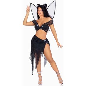 Leg Avenue Women's 4 PC Dark Fairy Costume Adult Fairy Wings