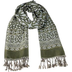 Briomhar Celtic Scarf for Women - Celtic Trinity Knot Scottish Gifts for Ladies