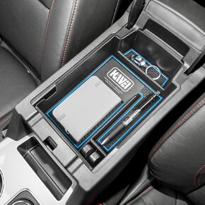 Center Console Organizer Compatible with Chevy Blazer 2025 2024 2023 2022 2021 2020 2019 Accessories, ABS Material Armrest Storage Box Insert Tray (Not Fit Blazer EV), Red