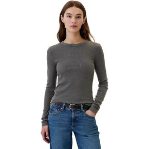 GAP Women's Long Sleeve Essential Ribbed Top