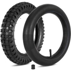 RUTU 12.5x2.75 Tire and Inner Tube, 12-1/2x2-3/4 Dirt Bike Tire Tube for MX350 MX400 EZIP E-500 E-750 E-900 Mini Pocket Bikes with TR13 Straight Stem Heavy Duty Scooter 12-1/2x2.75 Tire Tube