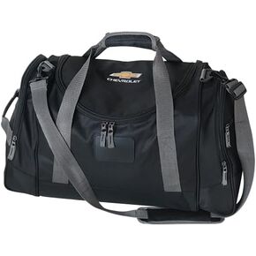 Chevrolet Bowtie Deluxe Travel Duffle Bag - Officially Licensed Chevy Luggage Bag w/Shoulder Strap