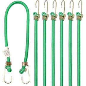 XSTRAP STANDARD 48-inch x 12mm Bungee Cord Set, 6 Pack Heavy Duty Bungee Ropes Straps for Outdoor, Luggage Rack, Camping, Tents, Cargo, Yellow