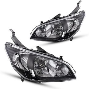 Torchbeam Headlight Assembly, Replacement for LAH367, Bumper Headlamp Black Housing Clear Reflector