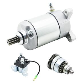 Starter & Drive & Relay for Polaris 1995-2002 Sportsman Magnum Ranger Scrambler Big Boss Trail Boss Worker Xplorer ATV Pro 500 425 400 335 325, 3084981 18645N 57-2688 SMU0061 410-54020 495713