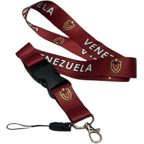 Venezuela Soccer Team Lanyard - Keychain Badge Holder - Lanyard for Keys - Detachable Buckle - Unisex
