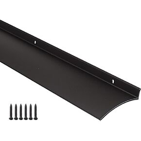 Door Rain Drip Guard - Door and Window Rain Guards House, 2.5 Inches Rain Deflector - Drip Edge Rain Diverter - 40 inches Long, Aluminum Black Finish.