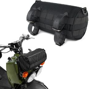 Universal Motorcycle Handlebar Bag Saddlebags, 1680D Waterproof Front Fork Storage Accessory Bag Tool Pouch Handle Bar Bag for Motorcycle Motorbike Dirt Bike and Snow Bike
