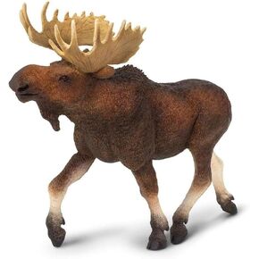 Safari Ltd. Moose Figurine - Detailed 8.9" Plastic Model Figure - Fun Educational Play Toy for Boys, Girls & Kids Ages 1+