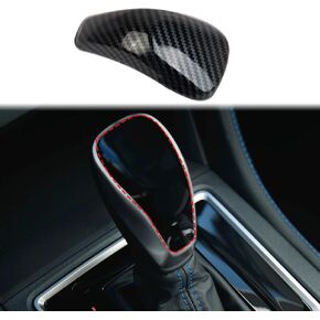 Carbon Fiber Style Center Console Gear Shift Knob Cover Trim Accessories for 2018-2023 Subaru Crosstrek,2019-2024 Forester,2017-2023 Impreza