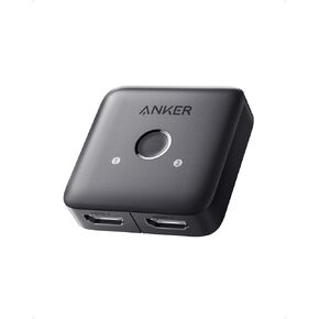 محول Anker HDMI، محول HDMI ثنائي الاتجاه 4K@60 هرتز، مخرج 2 في 1 مع لمسة نهائية ناعمة، يدعم HDR، ثلاثي الأبعاد، Dolby، متوافق مع أجهزة الكمبيوتر المحمولة، الكمبيوتر الشخصي، سلسلة Xbox، PS5 / PS4، جهاز العرض، والمزيد in Kuwait