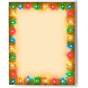 Paperdirect Christmas Dazzle Holiday Winter Theme Paper Stationery, Border Paper, Letterhead 8.5 x 11, 100 sheets, Elegant Premium Writing Paper, Decorative Printer Paper