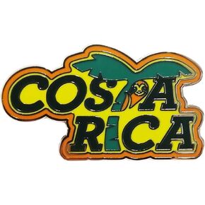 Vagabond Heart Costa Rica Souvenir Lapel Pin - Costa Rica Enamel Pin - Sloth Pin