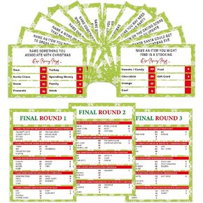 Christmas Family Feud Game,Funny Christmas Party Games, Christmas Trivia Game, Family Feud Quiz Holiday Games for Groups SD-WF01