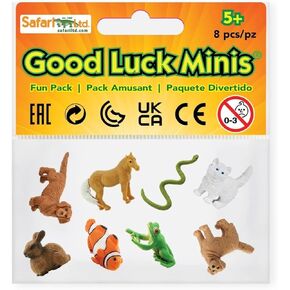 Safari Ltd. Good Luck Minis Pet Fun Pack - 8 Mini Figurines of Household Pets - Toy for Boys, Girls, and Kids Ages 5+