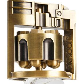 Cyberpunk Metal Bullet Dice Set with Spinning Revolver Container - Perfect for Warhammer 40K, D&D, Sci-Fi, and Crime Theme Tabletop Games (Silver)