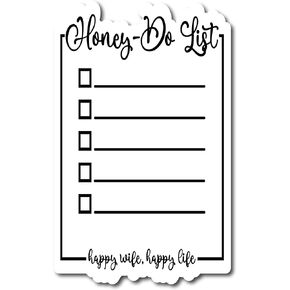 to Do List Magnetic Dry Erase Honey Do List for Refrigerator Or Any Metal Surface. - 7-''x 9-'' Whiteboard Kitchen Planner. |DM002|, Black, White