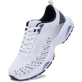 Men Walking Running Shoes Sneaker with Dual Air Cushions Athletic Breathable Lightweight Tennis Shoes for Men