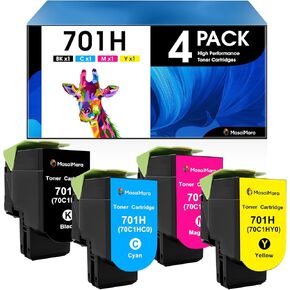 MasaiMara 70C1HK0 70C1HC0 70C1HM0 70C1HY0 Compatible Toner Cartridge for Lexmark CS310 CS310dn CS310n CS410 CS410dn CS410dtn CS410n CS510 CS510de CS510dte Printer