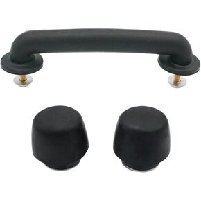 Front Windshield Hold Down Bracket, Rubber Bumper Cushion Hood Bump Stop Fits for Jeep Wrangler 1987-2018 Hood Handle Replace Accessories KJ71051BK 55176422