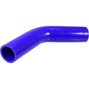 X AUTOHAUX 48mm 1.89" ID 45 Degree Elbow Silicone Reducer Hose Pipe Bend Turbo Water Intercooler Blue
