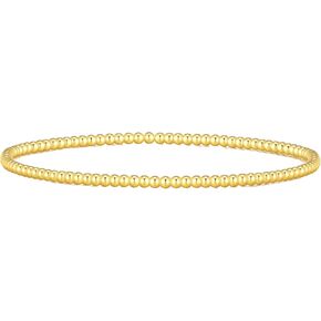 MOROTOLE 5PCS 14K Gold Plated Bracelets Set for Women Men Adjustable Hypoallergenic Stackable Stretch Bracelet Cuban Chunky Flat Link Chain Beaded Punk Gold Bracelets Jewelry Gifts for Women