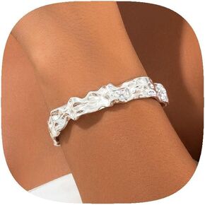 Chunky Gold Bracelet Chunky Bracelets for Women Gold Arm Cuff Bracelets Bangles Gold Arm Cuffs Adjustable Open Arm Cuff Jewelry Gifts