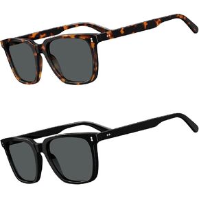 2 Packs Polarized Men's Sunglasses UV Protection for Driving Fishing Hiking Golf Outdoor Glasses