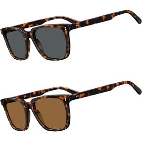 عبوتان من النظارات الشمسية المستقطبة للرجال للحماية من الأشعة فوق البنفسجية للقيادة وصيد الأسماك والتنزه سيرًا على الأقدام والجولف في الهواء الطلق in Kuwait