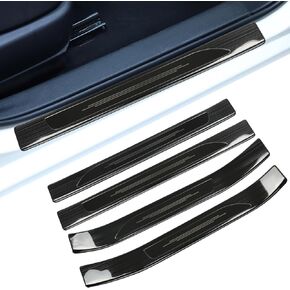 Outer Door Sill Protector Cover for 2014-2018 Toyota Corolla Accessories Interior Door Entry Guard Plate Decoration for Toyota Corolla Black 2014-2018