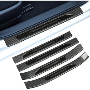 Outer Door Sill Protector Cover for 2014-2018 Toyota Corolla Accessories Interior Door Entry Guard Plate Decoration for Toyota Corolla Black 2014-2018
