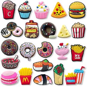 Cat Food Ice cream Charms for Croc Clog Shoes Decoration, Astronauts Magical Inspirational Charms Accessories for Adults