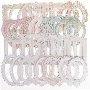 40Pcs Scrapbook,Lace Frames Scrapbook Paper Scrapbooking Lace Frames and Borders Vintage Scrapbook Cutouts Paper Lace for DIY Junk Journal Crafts Journaling Scrapbook Supplies