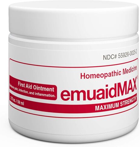 emuaid EMUAIDMAX Ointment 16oz - Eczema Cream. Maximum Strength Treatment. Use Max Strength for Athletes Foot, Psoriasis, Jock Itch, Anti Itch, Rash in Saudi Arabia