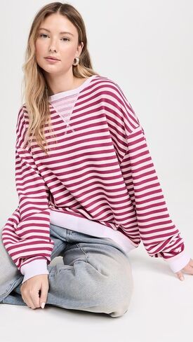 FP Movement Women's Classic Striped Crew in Saudi Arabia